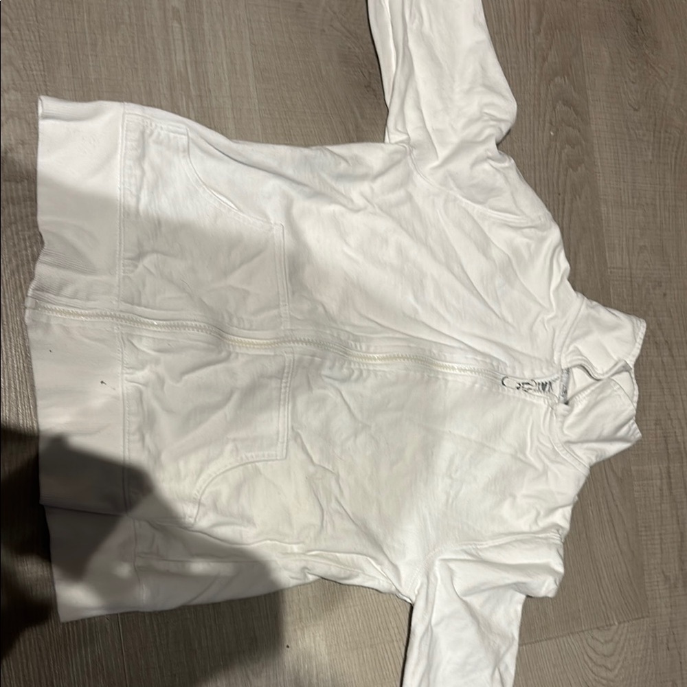 White Zip-Up Jacket